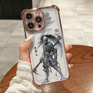 Upaitou Casing For iphone 15 promax iphone15 pro iphone 15 plus 14 13 12 11 Pro Max 7 8Plus Xs Max X Xs Xr Cool Black Wukong Text Phone Case Protection Back Cover