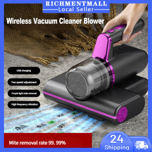 【🔥SG STOCK🔥】RICHMENTMALL Wireless Vacuum Cleaner Blower Dust Mite Remover Bedding g & Household Dust Cleaner Dust Mite Eliminator Sterilizer Car Vacuum Cleaner Kereta