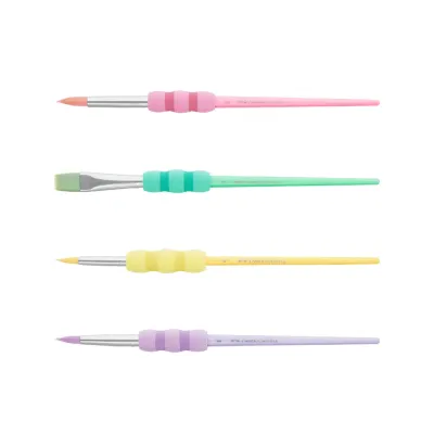 [Faber-Castell] Brush Set with Soft Touch Grip Area (Standard / Pastel) For Watercolour / Poster Colour / Art Drawing