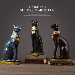 36CM Ai Cập đồ trang trí mèo sáng tạo trang trí nội thất phòng khách thủ công sáng tạo Tủ TV trang trí nội thất Món quà tân gia