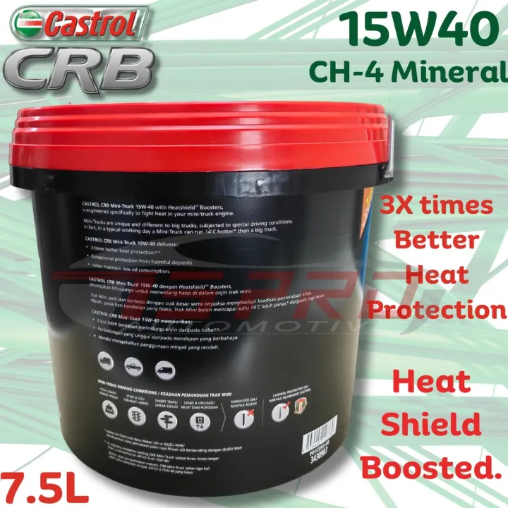 Toyota%20Hilux%20Nissan%20Navara%20Isuzu%20D-Max%20Castrol%20Genuine%20Engine%20Oil%2015W40%20CH-4%20Mineral%207.5L%20Diesel%20mileage%205K%20-%20Image%202