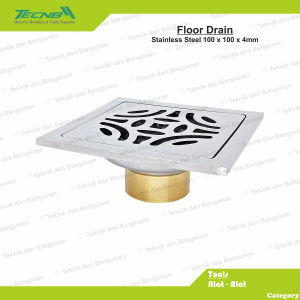 Floor Drain Stainless Steel Saringan Got 100 x 100 x 4mm Classic