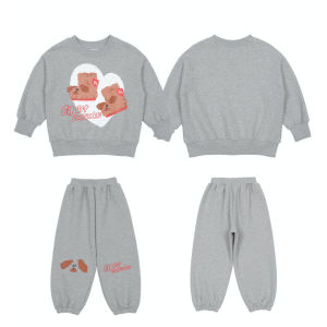 【พร้อมส่ง】「สินค้าลิขสิทธิ์แท้」IRIS KIDS 25 winter IKT34051 on est ensemble สไตส์เกาหลี ผ้านุ่มใส่สบาย ชุดเซ็ทบุขน(ใส่ได้ 5-15องศา)