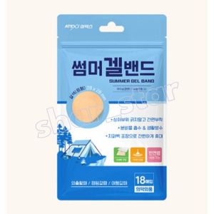 Atex Korean Summer Gel Band Round Skin Color 18 Pieces x 3 Packs Wound Blister Patch