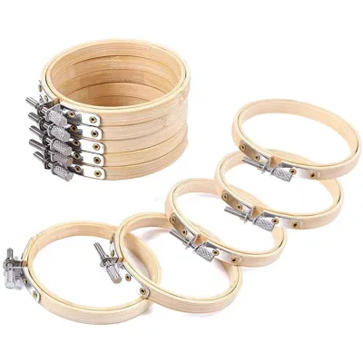 GOOD MOOD BEAUTY New Diy Bamboo Needle craft Sewing Tools Round Loop Embroidery Hoop Cross Stitch Frame