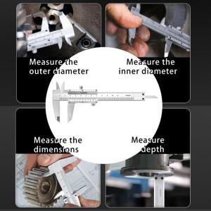 Stainless Small Size Caliper Micrometer Vernier Caliper 0-100mm High Thickness Diameter Measuring Tool