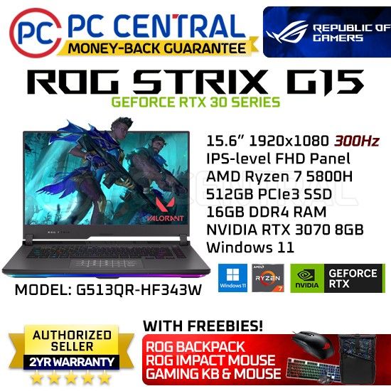 Asus Rog Strix G15 Rtx 3070 Gaming Laptops Asus ROG Strix G513RW