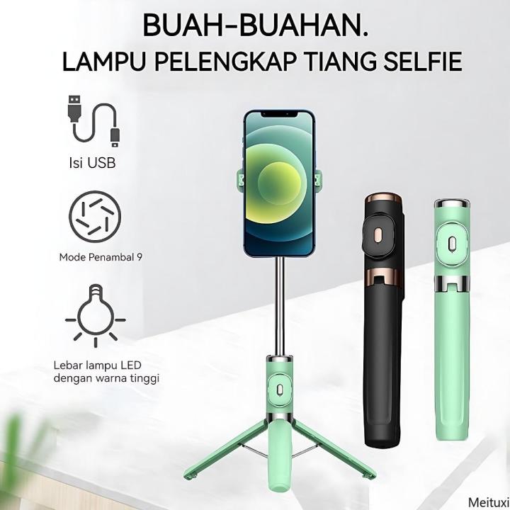 Mini 4-in-1 Bluetooth Selfie Stick Tripod – Portable Metal Holder