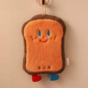 MELODI Quick-Dry Hand Towel Cheese Cookie Donut Shape Soft Bathroom Kerchief Adorable Thickened Toilet Handkerchief Kitchen,Home