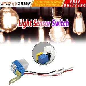 【Light Sensor Switch】New AS-10 10A Photoswitch Sensor Switch Auto On Off Photocell Street Light Control AC/DC universal 12V 24V 220V Sensor-Switch-F813
