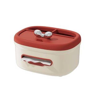 GONGL Anti-Slip Base Tissue Box Plastic Exquisite Remote Control Storage Box Multi Functional Household Phone Holder Box Miscellaneous Storage