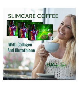 Slimcare Coffee with Glutathione & Collagen for Skin and Slimming Coffee Organic and FDA Approved 3 Boxes