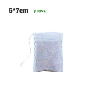 Onetwone 100 Chiếc Túi Lọc Trà Dùng Một Lần Túi Lọc Cho Dụng Cụ Pha Trà Có Dây Niêm Phong Chữa Lành Bộ Lọc Gia Vị Bằng Vải Không Dệt Cấp Thực Phẩm Túi Lọc Trà