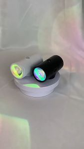Keranixy Sunset Water Ripple Lamp RGB Atmosphere Projection Living Room Bedroom Decor Fill Light Lampu Suasana