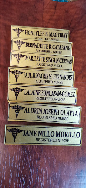 Custom Acrylic Name Plate PIN/Magnetic | Lazada PH