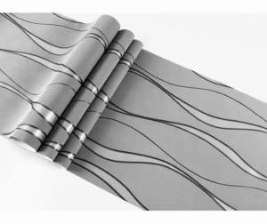 Wallpaper Dinding Stiker Wallpaper Ruang Tamu Wave Gelombang Biru  Moderen 8m Lebar 45cm