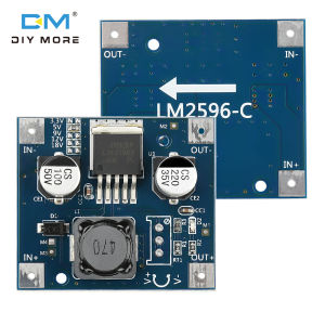 Diymore DC 3-40V đến 3.3V/5V/9V/12V/18V cố định bước điện áp xuống mô-đun điện LM2596 bước xuống mô-đun dc1.5-35V Điều chỉnh công suất điện áp mô-đun điện