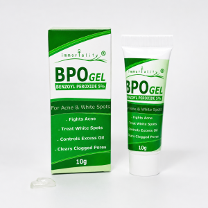 Immortality BPO Gel Benzoyl Peroxide 5% 10g | Acne & Pimple Spot Treatment