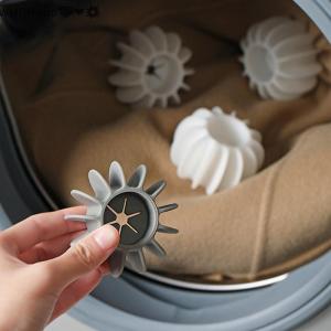 WP💓💛💖 5PCS Reusable Silicone Laundry Ball Clothes Hair Cleaning Tools Pet Hair Remover Washing Machine Cat Hair Catcher Laundry Ball