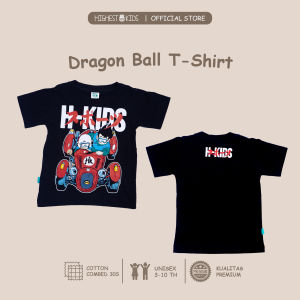 Highest Kids - Kaos Anak Cowok Cewek Gambar Karakter Warna Hitam dan Navy Bahan Cotton Coombed 30S Ukuran S M L XL Usia 3th 4th 5th 6th 7th 8th 9th 10th HKTS54