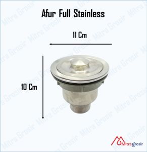 Afur Saringan Set Bak Cuci Piring Dapur / Saringan Sampah Wastafel  Afur Full Stainlless Steel