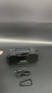 IPX5 Waterproof Emergency Survival Radio 5000mAh Battery Hand Crank Solar USB Charger Portable Bluetooth Speaker AM FM Radio With Compass Reading Light For Backpacking