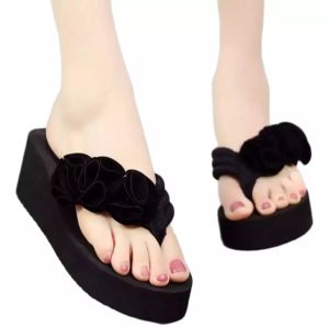 Sandal wanita wedges bunga