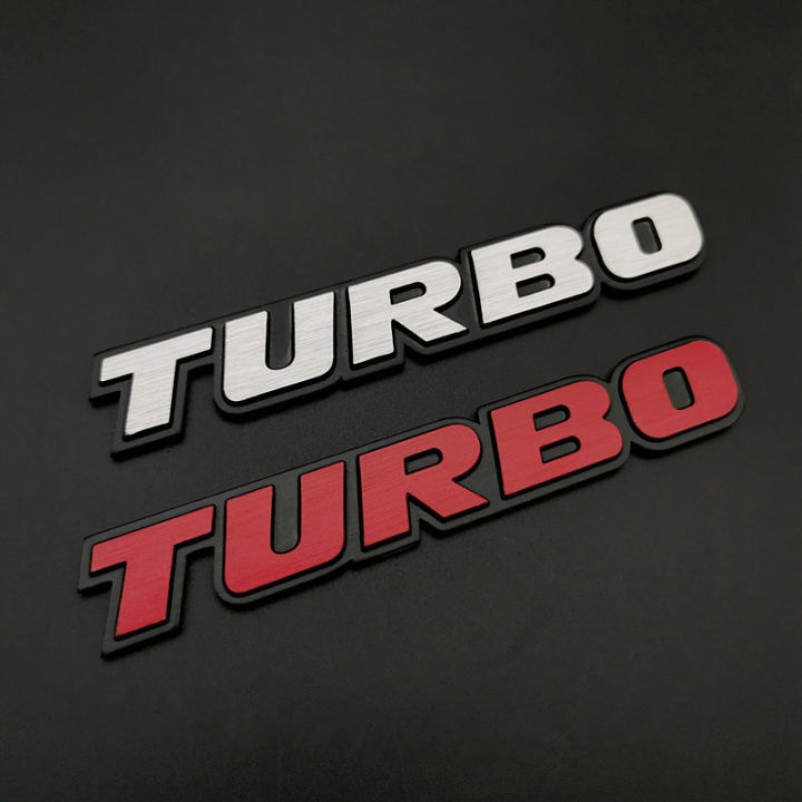 Modified TURBO Logo Sticker Metal Car Emblems Car Rear Turbo Sign ...