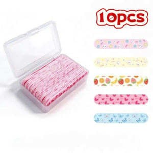 MUSASI 10Pcs/Box Adjustable Nose Sculptor Reusable Cartoon Nose Shaping Sticker Cute Nose Lift Strips for Nose Reshaping Contouring Cosmetic Tools
