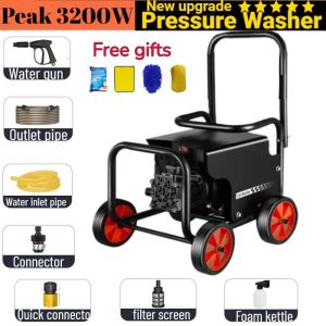 Portable Power Sprayer Pressure Washer 3500W High Pressure Washer 220V for Motor & Car Wash With Soap Bottle & Inlet Hose Portable Power Cleaner High Pressure Water Gun Water Sprayer Watering Machine Give Away Full Set Of Accessories