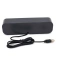 USB Powered Soundbar Desktop Speaker Wired Computer Sound Box for TV Desktop Laptop Computer with Two Subwoofers. 