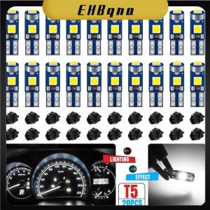 EHBqna 20ชิ้น12โวลต์แคนบัส T5 58 74 286 W1.2W 3030แอลอีดี3SMD ลิ่มไฟ LED แผงหน้าปัดรถยนต์แผงหน้าปัดรถยนต์