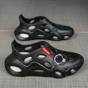 Sticker tạm thời hết hàng，EVA Dép Lỗ Xăng Đan Đi Ra Ngoài Đi Biển Cảm Giác Giẫm Gót Chống Hôi Thối Chống Trượt Thể Thao Mùa Hè Mẫu Nam Dép Lê Bít Mũi Mẫu Mới 2023