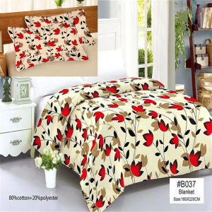 Free Shipping 3 In 1 Sets 180*220CM King Size Printed Bed Sheet Cotton Soft Modern Design Double Size Makapal Kumot Bedsheet With 2 Pillowcase (2 Pillowcase+1 Bedsheet)