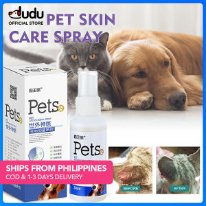 DUDU Pet Natural Chinese Herbal 50ml Dog Cat Pet Ringworm Fungus Bacteriostatic Pet Skin Care Spray