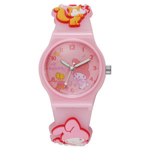Sanrio Cartoon Watches with LED Flash Light Quartz Movement Kids Watches Kawaii My Melody Kuromi Cinnamoroll Luminous Watch Student Watch Gifts for Kids Digital watch