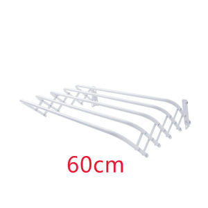 [Hot Sale] Retractable Wall Mount Sampayan Carbon Steel Clothes Drying Rack 5 Rails Heavy Duty Foldable Laundry Rack Space Saver 60/80/120cm