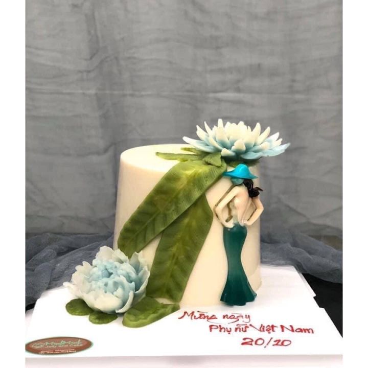 Khuôn Silicon Hình Cô Gái (chọn mẫu)đổ rau câu ,trang trí bánh Sinh ...