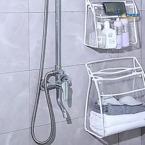 Bathroom Hanging Bag Waterproof Organizer Shower Storage Bag Swimming Shower Bag Toiletry Bag