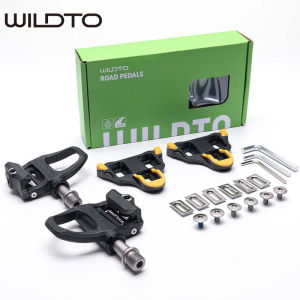 Wildto SPD SL Pedals Steel & Nylon Clipless Pedals with Cleats Set Compatible with SPD SL System Outdoor Bike Accessories Z24YTP003