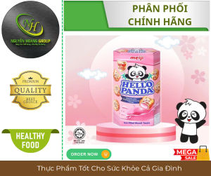 MEIJI - Bánh Hello Panda Strawberry 40g