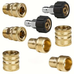 TUO29 Non-slip M22 Adapter High Pressure Female Swivel Quick Connect Kit Connect Kit Twist Connect Pressure Washer Adapter Pressure Washer