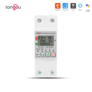 TONGOU 63A 110V 220V smartlife WIFI Energy Meter Kwh Metering switch Timer with voltage current and leakage protection TUYA