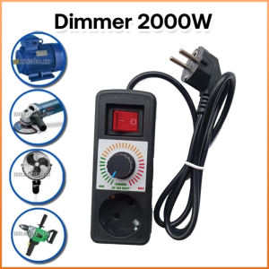 Dimmer 2000 Watt Ac 220V Alat Pengatur Kecepatan Gerinda Bor Kipas Dinamo
