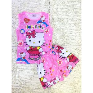 Happy Baby & Kids Character/HELLO KITY Terno Sando+Shorts For Girls Set
