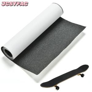 JCSYFAC Băng dính đục lỗ giấy cát miếng dán xe trượt ván trượt 81 cm x 22 cm