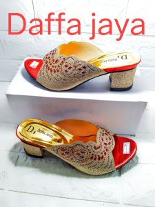 Daffa Sandal Pesta Wanita Heel Payet Terbaru 2020 Cod/ Bayar Di Tempat tidur