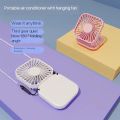 ◤◥ FOLDABLE ◤◥ MINI HANGING NECK FAN, USB RECHARGEABLE MINI FAN 3 LEVEL SPEED WIN { CSD.MALL }. 