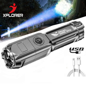 USB Fast Charging Flashlight Rechargeable Camp Light Outdoor Strong High lumens Ultra-bright Mini Torch Household Emergency Lamp Led Fast Charging Camping Hiking Emergency Light Strong High Brightness Lamp Spotlight Search Portable Lightweight Light