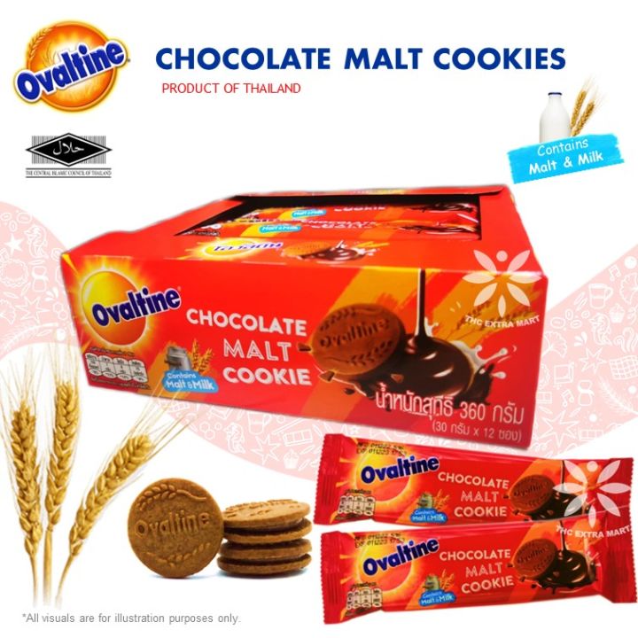 Thailand OVALTINE Chocolate Malt Cookies G Lazada